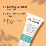 Aveeno Face Calm+Restore Gentle PHA Exfoliating Cleanser -150ml - Image 3