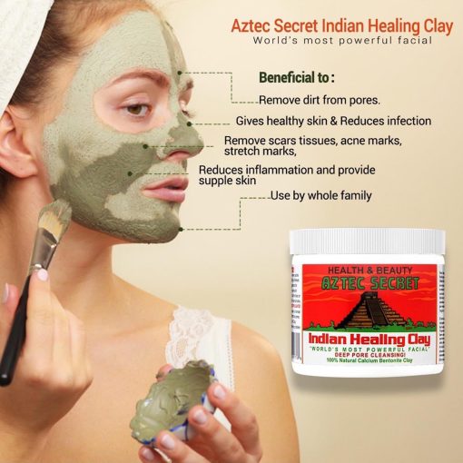 Aztec Secret Indian Healing Clay Mask 454g - Image 2