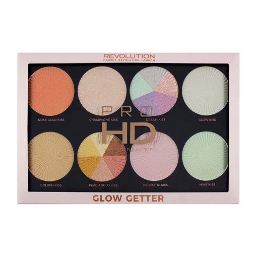 Makeup Revolution Pro HD Highlighter Palette Glow Getter - Image 1