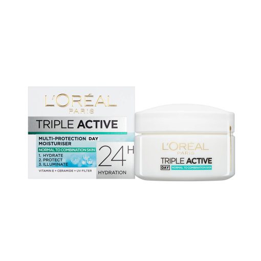 L'Oreal Triple Active Multi-Protection Day Moisturiser Normal Skin 50ml - Image 1