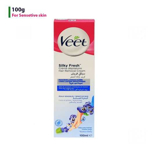 Veet Silky Fresh Hair Removal Cream For Sensitive Skin 100g - Image 1