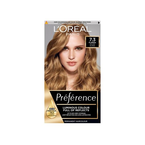 L’Oreal Preference Permanent Hair Color (7.3 Florida Golden Blonde) - Image 1
