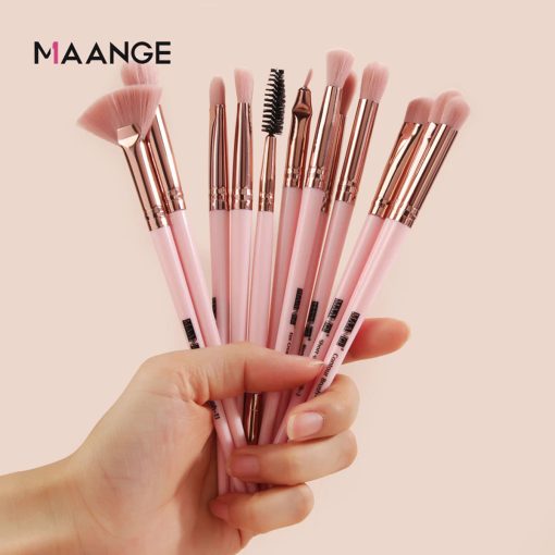 Maange Makeup Brush Set (12 Brushes) - Image 2
