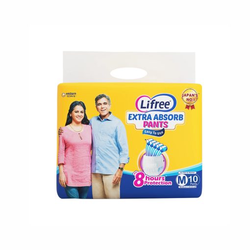 Lifree Extra Absorb Adult Diaper Medium (M) 10 Pants - Image 1