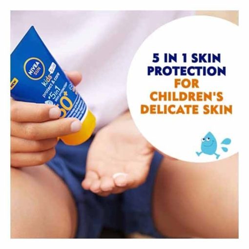 Nivea Sun Kids Protect & Care 5in1 Skin Protection Cream (Spf 50+) 50ml - Image 5