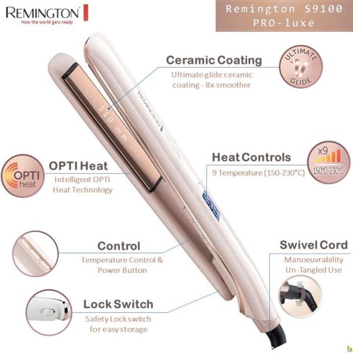 Remington Proluxe Ceramic Hair Straighteners (S9100) - Image 2