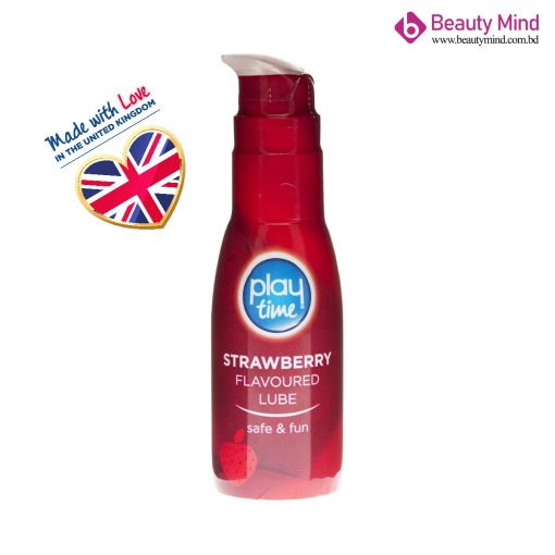 Play Time Strawberry Flavoured Lube 75ml - Image 1