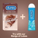 Durex Chocolate Flavoured Condoms hot couple – 10pcs - Image 2