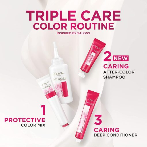 L'Oreal Paris Excellence Creme Permanent Triple Care Hair Color( 6 Light Brown) - Image 5