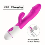 Rechargeable Rabbit Dildo Vibrator G-Spot Massager Sex toys for Women - Image 2