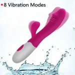 Rechargeable Rabbit Dildo Vibrator G-Spot Massager Sex toys for Women - Image 4