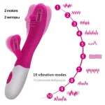 Rechargeable Rabbit Dildo Vibrator G-Spot Massager Sex toys for Women - Image 3