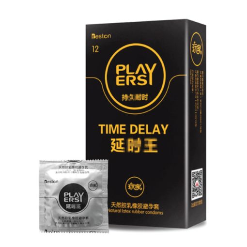 Beston Players Time Delay Dotted & Ribbed Condom For Men 12pcs - Image 1