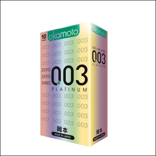 Okamoto 003mm Platinum Ultra Thin Condom – 10Pcs Pack - Image 1