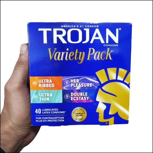Trojan american variety Value Pack- 40 condoms - Image 1