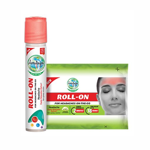 Amrutanjan Headache Faster Relaxation Roll on 10ml - Image 1