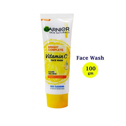 Garnier Bright Complete Vitamin C Face Wash 100gm - Image 1
