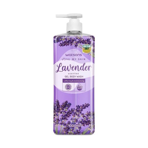 watsons lavender scented gel body wash 1000ml - Image 1