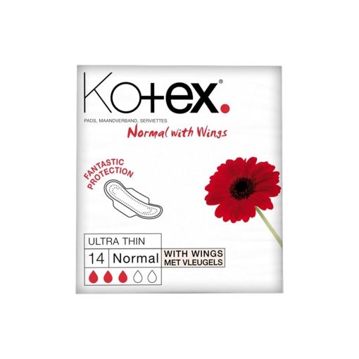 Kotex Ultra Thin Normal Sanitary Pads With Wings (14 Pads) - Image 1