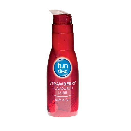 Fun Time Strawberry Flavoured Lube 75ml - Image 1