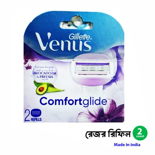 Gillette Venus Snap Hair Razor blades( 2 pices)  with avocado for Women - Image 1