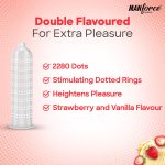 Manforce Cocktail Strawberry & Vanilla Flavoured Condoms -10 Pcs - Image 2