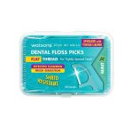 Watsons Mint Flat Thread Dental Floss Picks - 50 Pcs