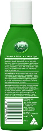 Selsun Green Anti Danndruff Shampoo with Menthol & Peppermint Oil 200ml - Image 6