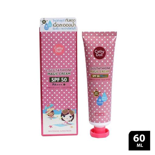 Cathy doll L-glutathione magic sunscreen cream (spf50 pa+++)60ml - Image 1