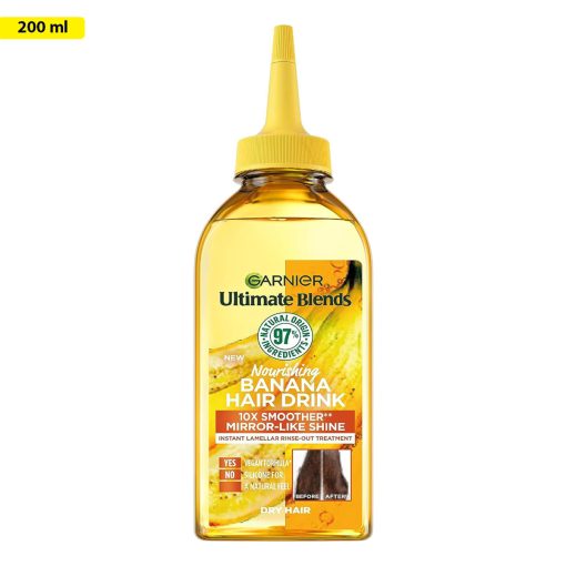 Garnier Ultimate Blends Nourishing Banana Hair Drink Liquid Conditioner For Dry Hair 200ml - Image 1