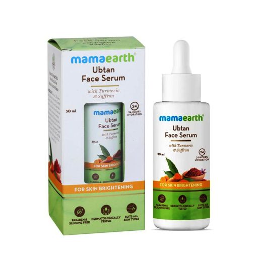 Mamaearth Ubtan Face Serum with Turmeric & Saffron for Skin Brightening 30 ml - Image 1