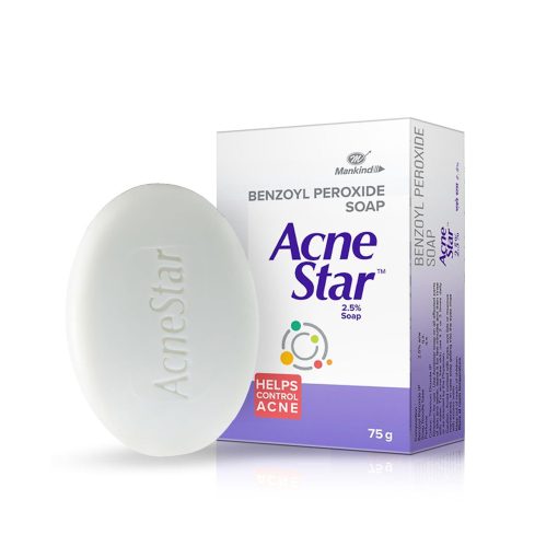 Mankind Acne Star Benzoyl Peroxide Soap 75g - Image 1