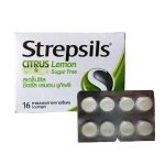 Strepsils citrus lemon sugar free lozenges 16pcs