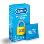 Durex Extra Safe Thick and Smooth Condoms 12 Count