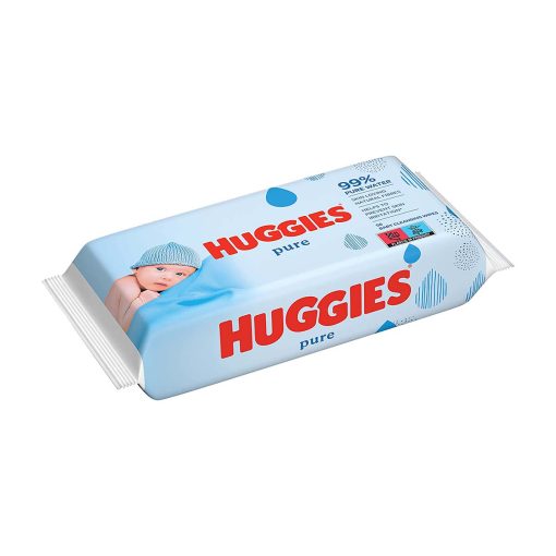 Huggies Pure Baby Cleansing Wet Wipes (56 Pcs) - Image 1