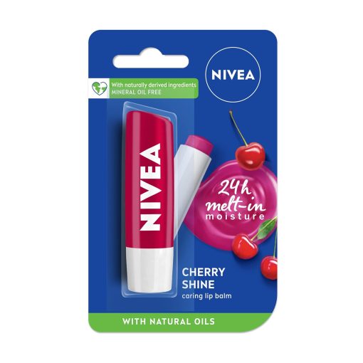 Nivea Cherry Shine Lip Balm 4.8g - Image 1