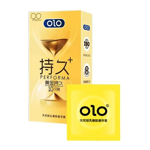 OLO Performa Delay and Long Lasting Dotted Condom 0.01mm 10 pcs - Image 1