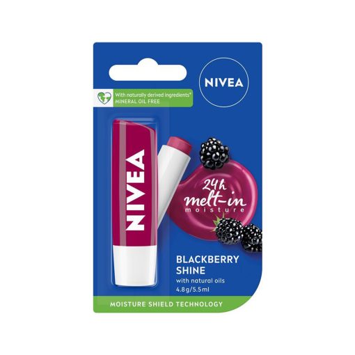 Nivea Blackberry Shine Lip Balm 4.8g - Image 1