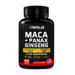 X Gold Health Maca+Panax Ginseng Ultra Concentrated 120 Capsules - Image 2