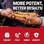 Herb Tonics Korean Red Panax Ginseng 1500mg – 120 Capsules - Image 4
