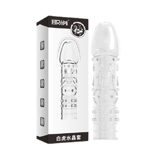 Funda Crystal Clear Soft Pleasure Dragon Condom For men - Image 1