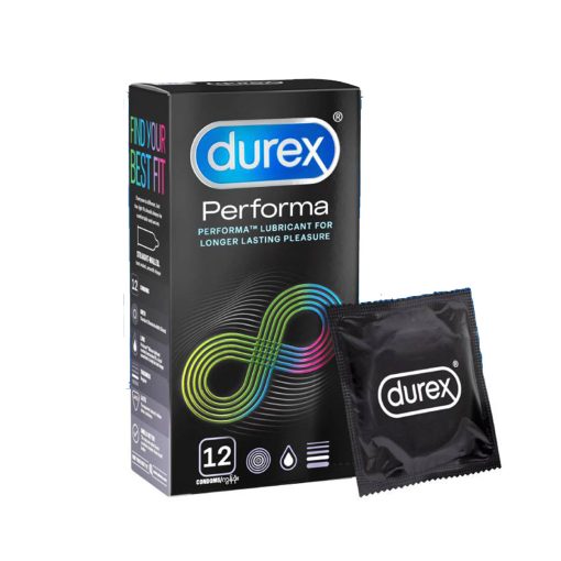 Durex Performa Lubricant Longer Lasting Condom 12Pcs - Image 1