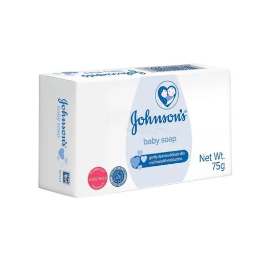 Johnson’s Baby Soap Enriched with Moisturizers 75g - Image 1
