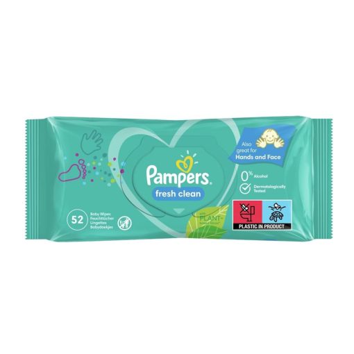Pampers Fresh Clean Baby Wipes (52 Wipes) - Image 2
