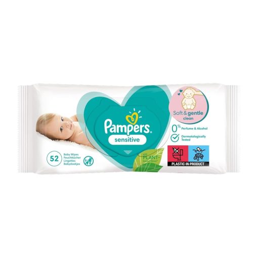Pampers Sensitive Soft & Gentle Baby Wipes (52 Wipes) - Image 1