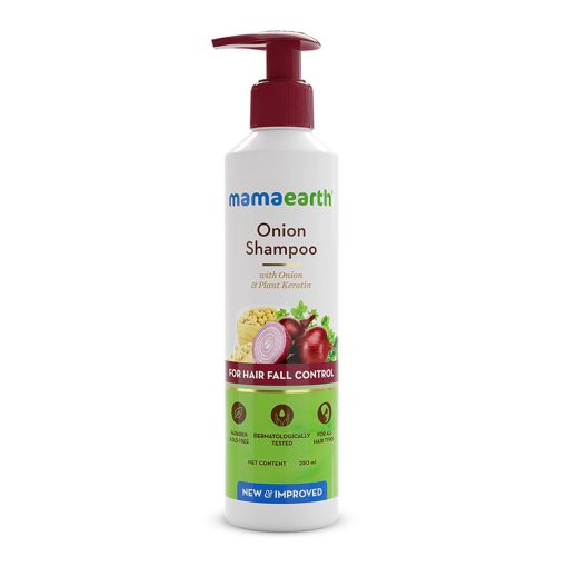 Mamaearth Onion Hair Shampoo for Reduce Hairfall 250ml - Image 1