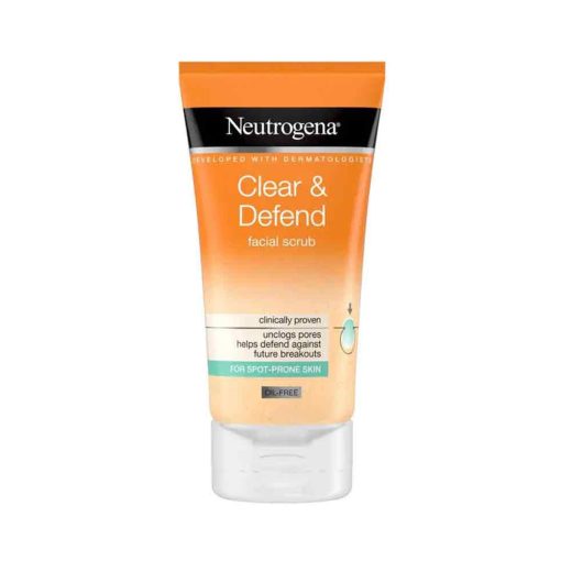 Neutrogena Clear & Defend Facial Scrub 150ml - Image 1