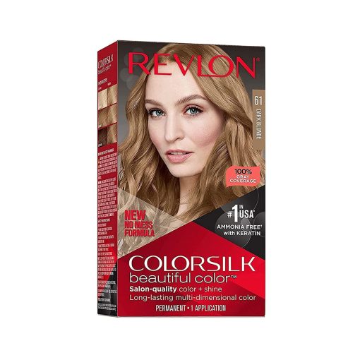 Revlon ColorSilk Beautiful Hair Color (61 Dark Blonde) - Image 1