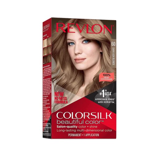 Revlon Colorsilk Beautiful Hair Color (60 Dark Ash Blonde) - Image 1