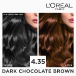 Loreal Excellence Creme Hair Color 4.35 Dark Chocolate Brown - Image 3
